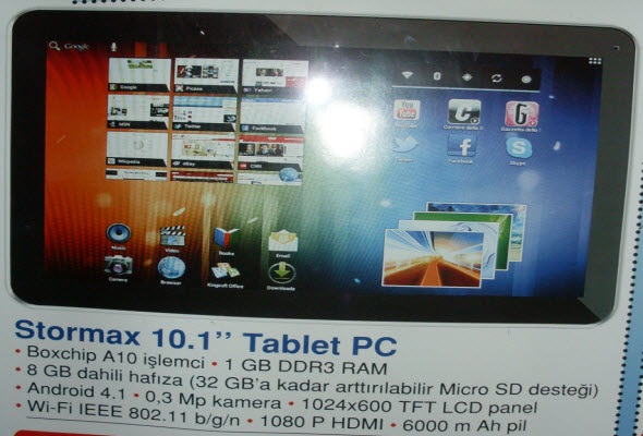 Bim Stormax Tablet PC Yorumları, Özellikleri, Fiyatı